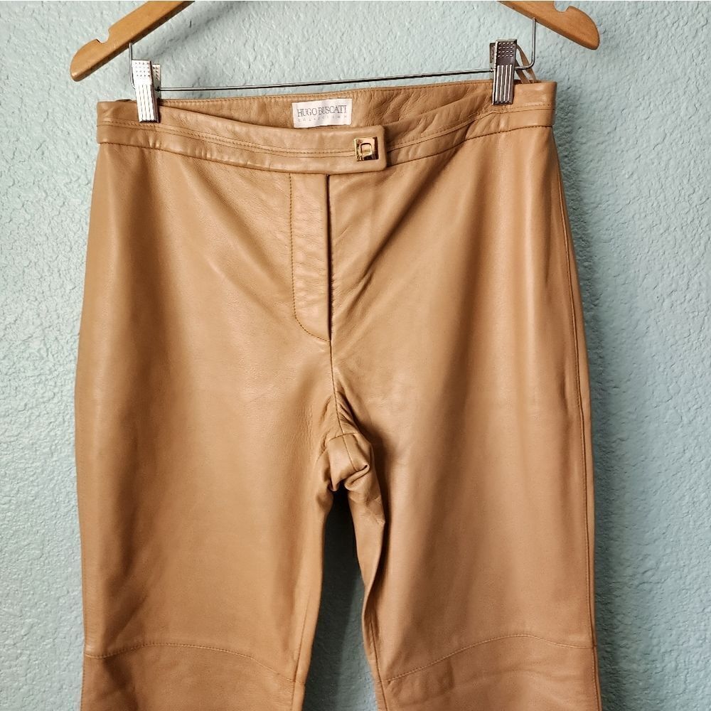 Hugo Buscati the upscale minimalist leather flare pants - Picture 5 of 16